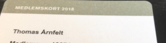 Medlemskort Sveriges författarförbund